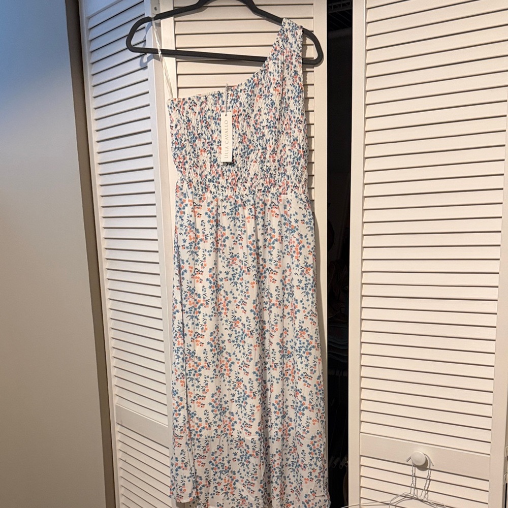 Floral One-Shoulder Dress